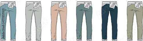 Variety of Denim Jeans Color Palette showcasing casual fashion options for everyday wear, style choices