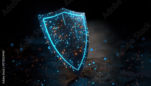 Digital Shield: Cyber Security Concept