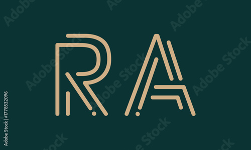 RA R ra initial logo | initial based abstract modern minimal creative logo, vector template image. luxury logotype logo, real estate homie logo. typography logo. initials logo