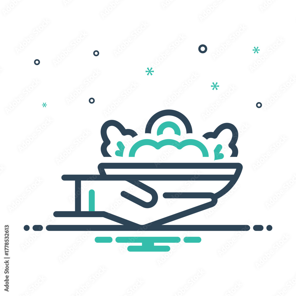 Fototapeta premium Mix icon for safe handling