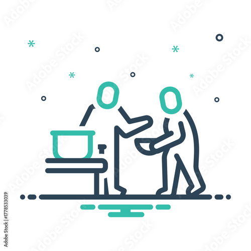 Mix icon for social services