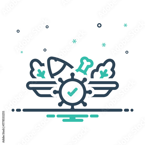 Mix icon for contamination control