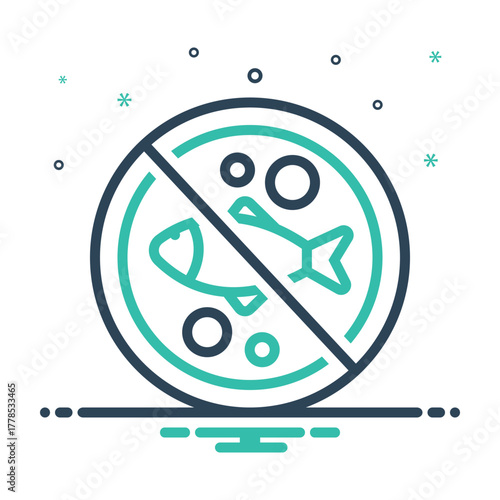 Mix icon for cross contamination