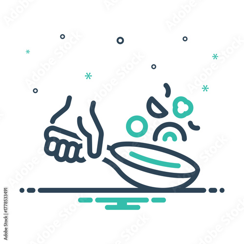 Mix icon for food handling