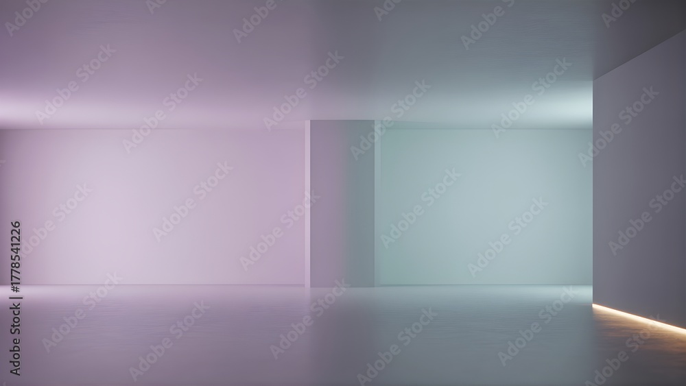 Fototapeta premium Calm photoreal room background ideal for educational videos
