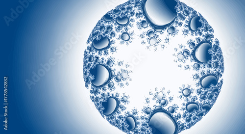 Fractal Science Illustration, Molecular Structure, Abstract Environment, Close-Up Viewpoint, GALIH (67).eps Concept Integration