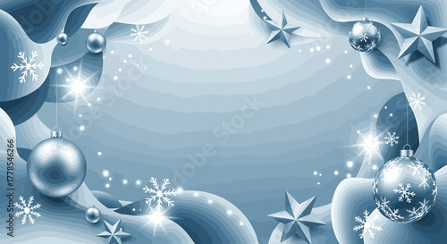 Winter Holiday Festive Decorations Scene, Ornaments, Indoors, Illustration, Sparkling, GALIH (102).eps Inspired