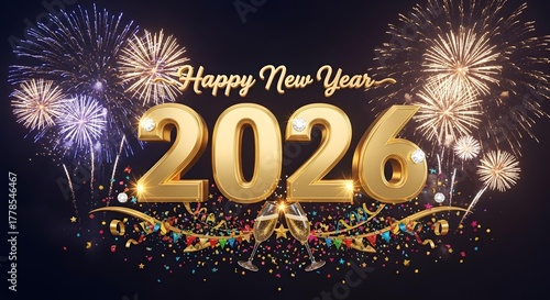 New Year’s Eve 2026 Festive Golden Countdown Midnight Joy