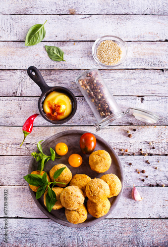 plate of fried falafel balls