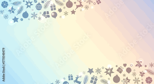 Holiday Celebration Icons, Abstract Festive Background, Digital Art, Winter Theme, Top-Down View, Whisk_9d1a8a73b9f4c968a8b4f41b3fadaa7cdr.eps Concept