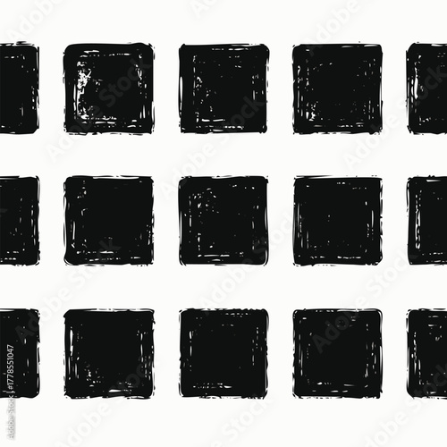 Set of black leather labels and frames vector design elements