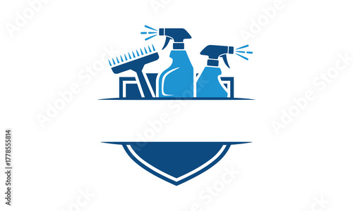 Cleaning supplies service logo