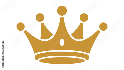 Golden royal crown illustration
