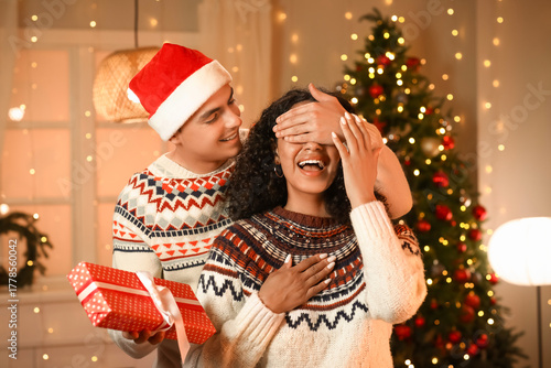 Happy young man surprising ...