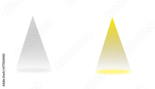 white and yellow spotlight 