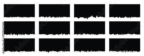 Separators shapes for website presentation set. Abstract curve top headline. Vector banner header and separator. blue Dividers Shapes for Website. vector illustration. 