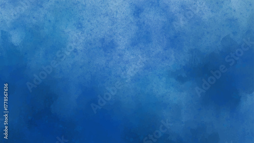 Deep Sapphire Blue and Navy Abstract Watercolor Texture with Soft, Blended Cloud. Washes and Subtle Tonal with Atmospheric, and Tranquil Backdrop. deal for Serene, Corporate, Artistic