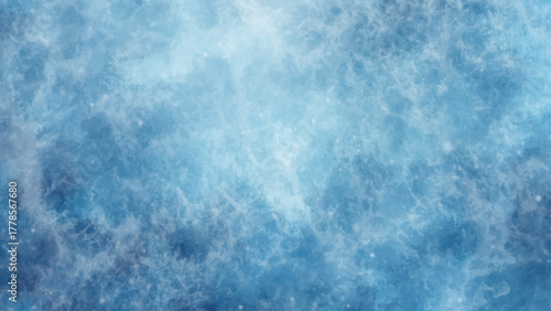 Soft Pastel Blue and White Watercolor Cloud Texture Background with Gentle, Blurry Wash and a Bright Central Glow. Serene, Dreamy, and Wintery Sky or Fog Aesthetic Backdrops