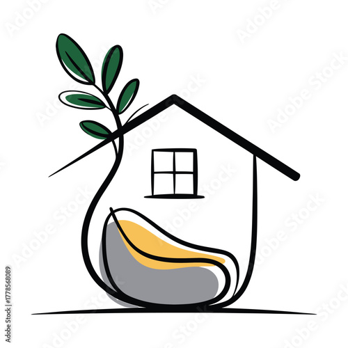 Eco friendly house plant design