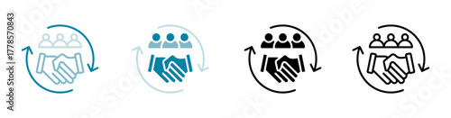 Relationship Vector Illustration In Multistyle