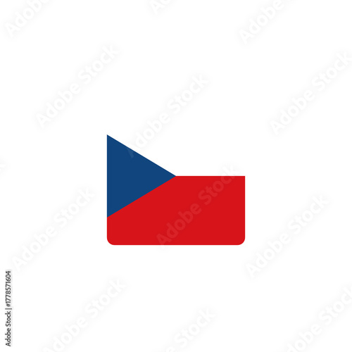 Square flag of the Czech Republic with rounded corners isolated on a transparent background. Perfect for educational materials, travel content, and national representation design projects Free Download Square flag of the Czech Republic with rounded corners isolated on a transparent background. Perfect for educational materials, travel content, and national representation design projects - GFXLoad