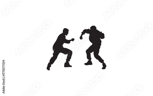 silhouette of a couple dancing tango