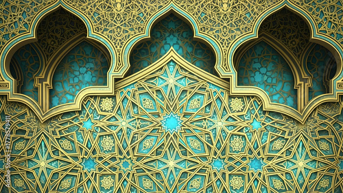 Islamic Geometric Pattern – 4K Culture & Religion Illustration Background
