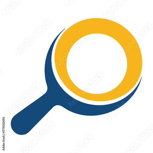 Magnifying glass search symbol