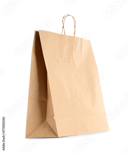 Empty brown kraft paper sho...