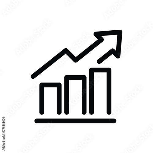 gainers outline icon vector design good for web or mobile app