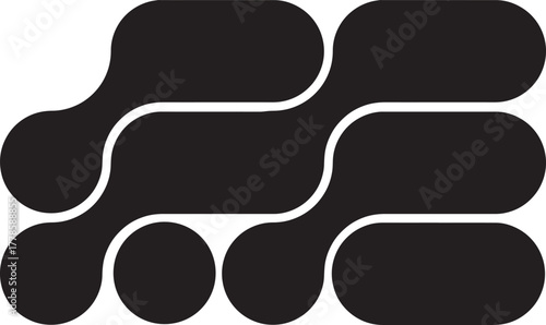 Abstract Organic Graphic Shape for poster design and video editing