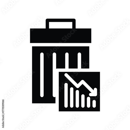 market dump solid icon vector design good for web or mobile app