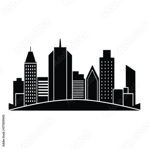  Luanda City Skyline Vector Silhouette