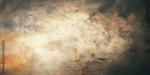 Dark blue abstract cloudscape texture with old grunge background effect