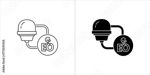 Environmental organization linear icon