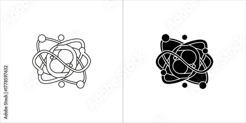 Abstract knot with circles