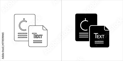 File text document icon