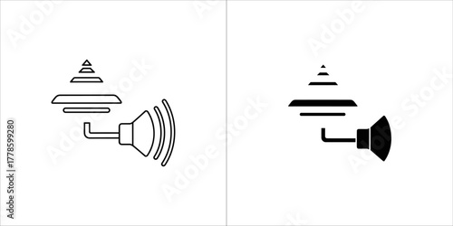 Emergency alert icon in vector format