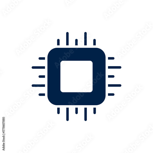 Processor vector illustration icon design trendy