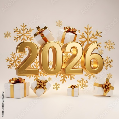 2026 New Year Countdown Celebration – Golden Decorations, Gifts & Luxury Holiday