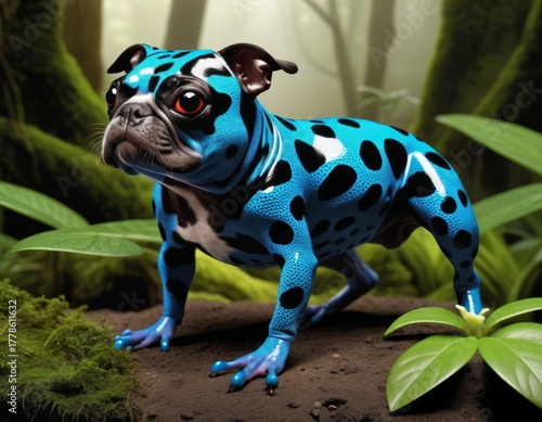 Hybrid animal between dog a...
