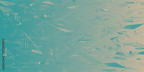 Abstract Geometric Composition with Lines Shapes and Gradient Colors.