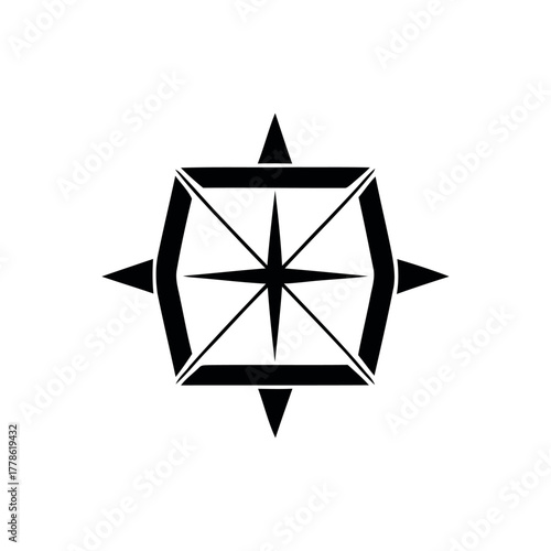 Compass Icon – Travel Navigation Symbol