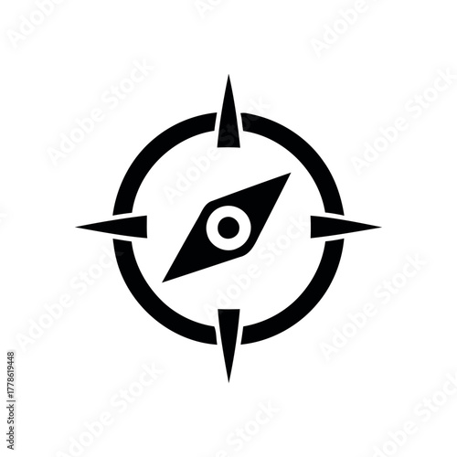 Compass Icon – Travel Navigation Symbol