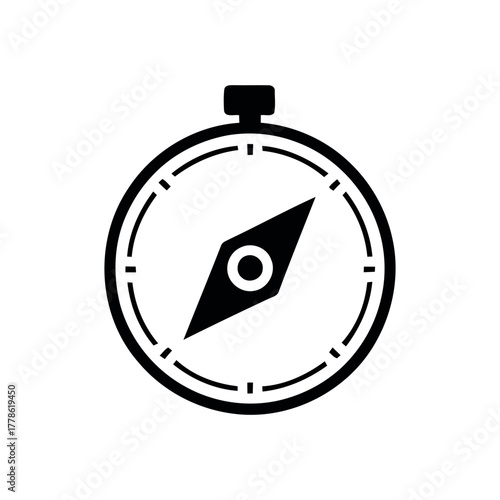 Compass Icon – Travel Navigation Symbol