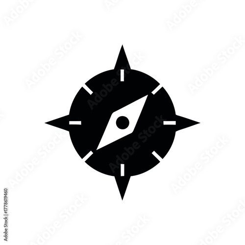 Compass Icon – Travel Navigation Symbol