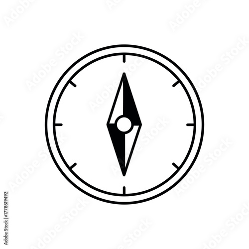 Compass Icon – Travel Navigation Symbol