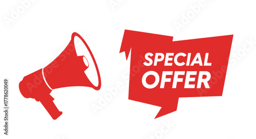 Special Offer Sale Tag – Bold Typography Promotion Vector
