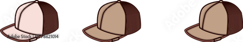 Baseball Caps in Brown Tones A Versatile Accessory Vector