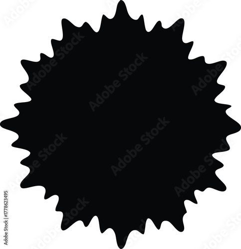 Geometric Silhouette Shape Vector Graphic Illustration Design for Various Creative Applications